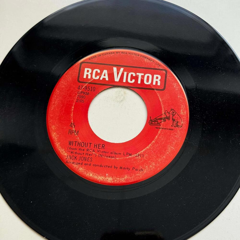 Jack Jones - Follow Me/Without Her 45rpm VG+ R23